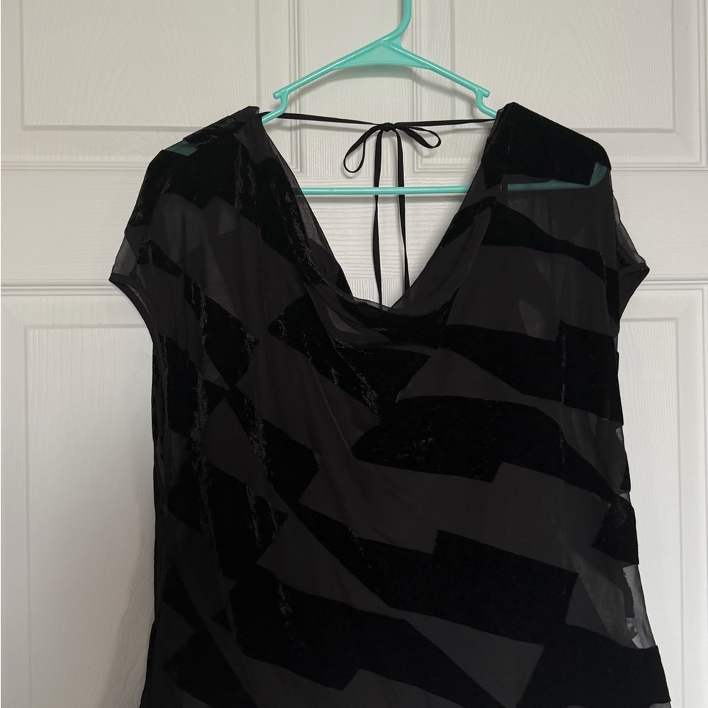 Banana Republic Black Sheer Blouse